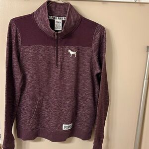 Pink by Victoria Secret 1/4 zip sweatshirt